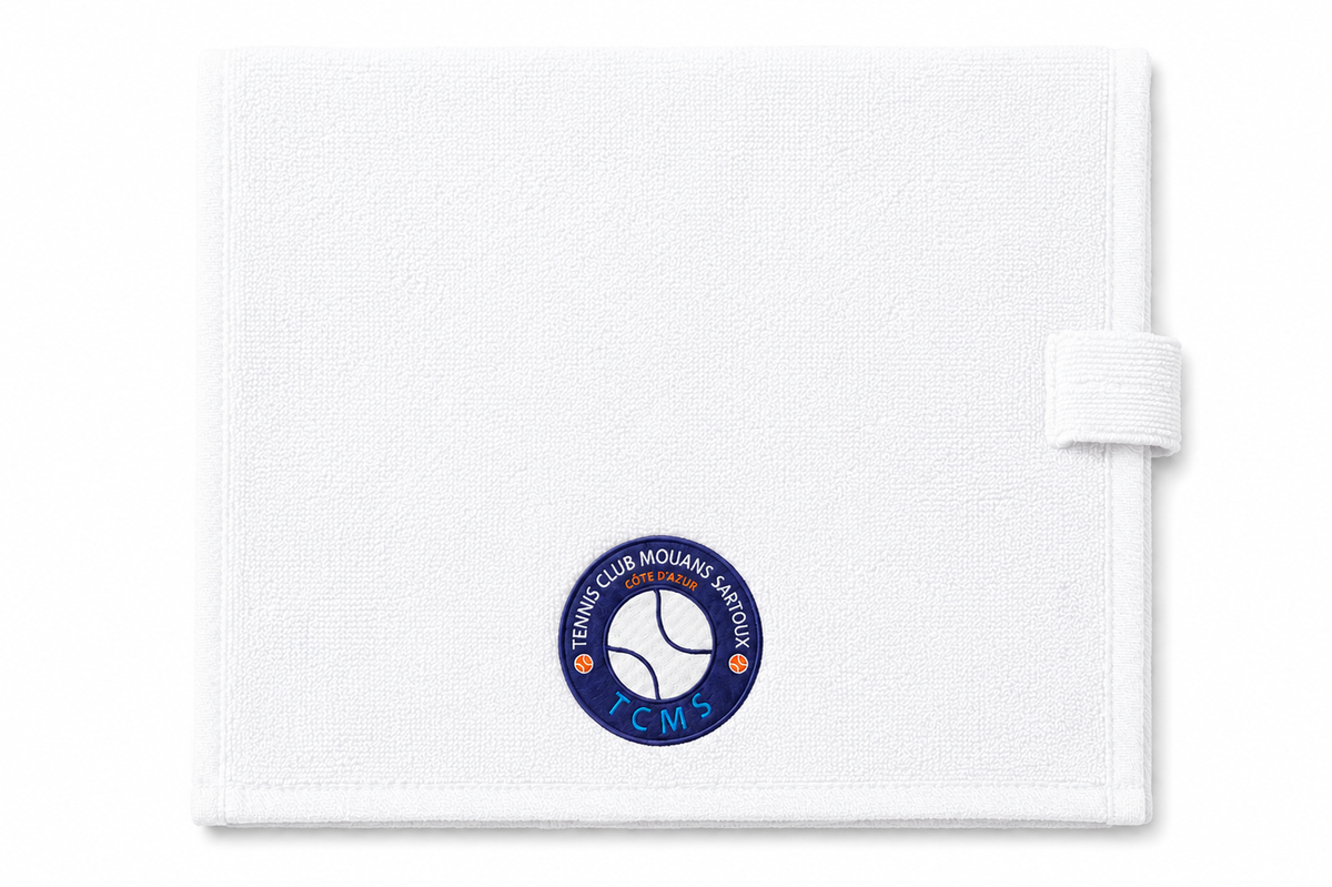 Serviette de Sport 100% Coton Blanche KARIBAN TCMS | Tenues Pro