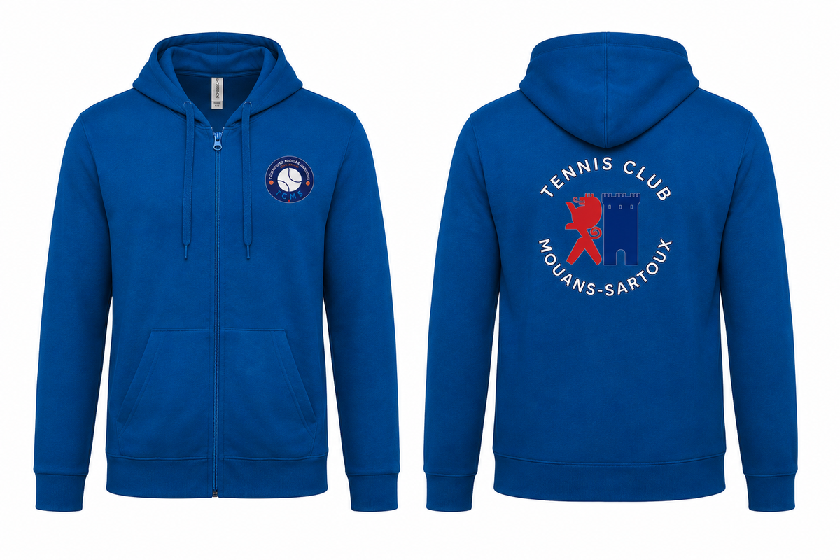 Sweat à Capuche Zippé Unisexe KARIBAN TCMS Produit | Tenues Pro