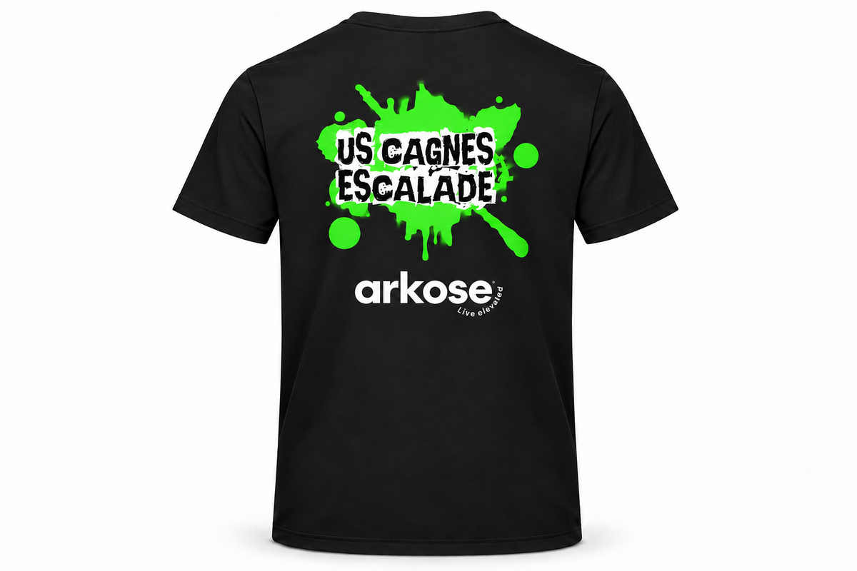 T-Shirt Active-Dry STEDMAN Vue « ARKOSE" US Cagnes Escalade | Tenues Pro